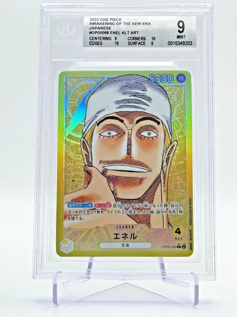 BGS 9 Graded – Enel OP05-098 Leader Parallel – One Piece Card Game (Japanese)
